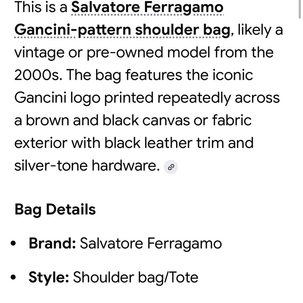 Vintage Salvatore Ferragamo bag fair condition - Picture 15 of 16